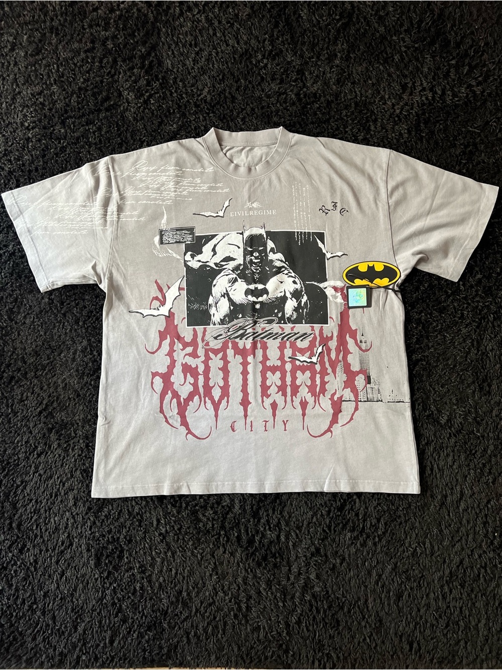 Batman Graphic Short Sleeve Tee - Gray